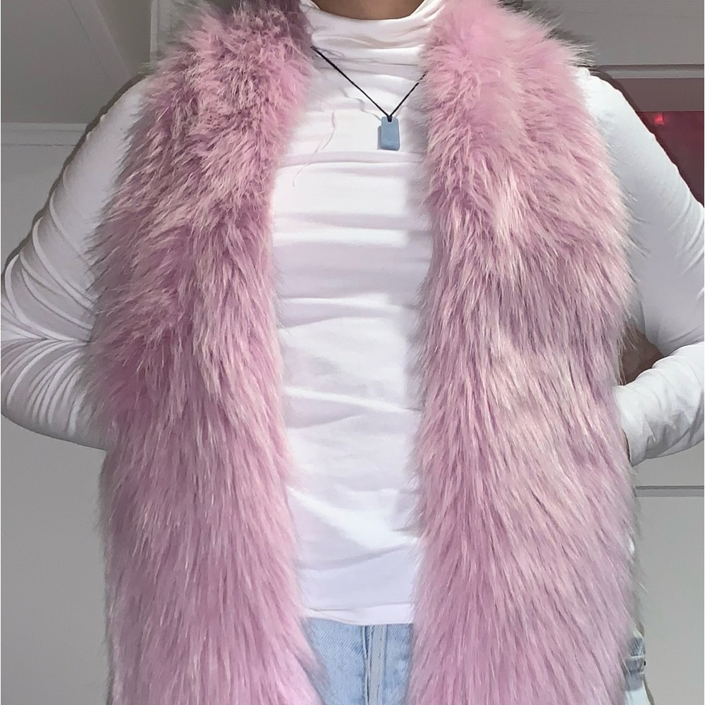 Mossimo Supply Co. Pink Faux Fur Scarf